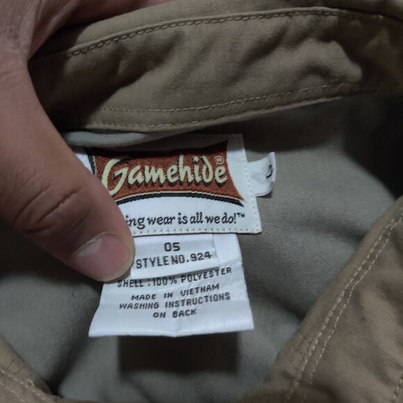 Gamehide Legendary Shooting Shirt Mens L Brown Camo Hunting Button Up - Picture 4 of 10